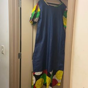 African print dress